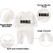 Culbutomind Baby Twins Bodysuits Double Trouble Romper Set with Hat | Unisex Newborn Outfit - White, BT 0-3 Months - Buy Online on GoSupps.com