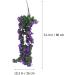 Zerodeko 3pcs Artificial Flowers Plant Home Decor Vines with Flowers Wedding Decoration Greenery Garland Silk Flowers Fake Flowers Wreath Hanging Flowers Decorate Purple Flower Arrangement - Buy Online on GoSupps.com