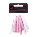 Pack of 12 pink color mix hair ties with metal clip