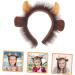 FRCOLOR Animal Headgear Headband Made of Cattle Horn Animal Cosplay Headband Photo Prop Animal Headbands for Women Demon Cattle Clothing Accessories Child Horns Fabric - Buy Online on GoSupps.com