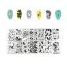 FRCOLOR 4Pcs Nail Stamping Plate Set - Halloween & Christmas Nail Art Templates Scrapers & Stamps for DIY Nail Art - Buy Online on GoSupps.com