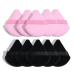 10/12 Pcs Triangle Powder Puff Wet Dry Use For Loose Powder Liquid Cosmetic Soft Plush Powder Puff Makeup Foundation (Color : 12 pcs Black Pink)