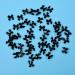 100 Pieces 3D Nail Bowknot Mini Butterfly Bow Ties Nail Charms Flatback Nail Art Resin Decoration for Nail Manicure Accessories Women Girls (White) - Buy Online on GoSupps.com