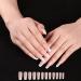 HSAJS False Nail 24 Pieces French Style Fake Nails Tips Artificial Nail Art Tips for Women Acryli Fingernails Tip with Nail File Nail Glue Nail Salons DIY (Modern French) - Buy Online on GoSupps.com