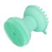 Dual Head Facial Cleansing Brush Silicone Ergonomic Scalp Scrubber Exfoliator for Skin Hair Cleansing Head Massage