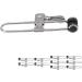 Hand Tools for Suspended Blankets - Rust-Free Stainless Steel Lever Grille Clamp Set (10 Pieces) for Renovation - Silver-Black Horizontal Hold - Buy Online on GoSupps.com