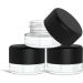 200 Pack 5ml Thick Clear Glass Containers with Black Child Resistant Lids for Oil  Lip Balm  Wax  Cosmetics - Buy Online on GoSupps.com