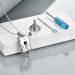 URONE Cat Urn Necklace for Ashes Sterling Silver Cat Keepsake Pet Memorial Pendant Cat Cremation Jewellery Gift for Women Men - Buy Online on GoSupps.com