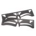 Anneome Stainless 2pcs Clear Ruler Eyebrow Guide Stencil Brow Makeup Supplies Measuring Tool Eyebrow Shape Metal Stainless Steel