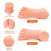 Flexible Soft Silicone Practice Fake Foot Model - Nail Art Training Tool (1 Pair) - Buy Online on GoSupps.com