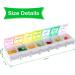 Large Weekly Pill Organizer - BPA Free XL 7 Day Pill Box for Vitamins Fish Oils & Supplements - Buy Online on GoSupps.com