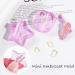 OLACD Mini Acrylic Nail Bending Tools Set 2Pc Portable Metal Embossed Mold Equipment for DIY Nail Art Hollow Frame Embossers in Pink with Heart & Star Shapes - Buy Online on GoSupps.com