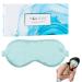 100% 22Momme Mulberry Silk Sleep Mask Filled with Premium Mulberry Silk Silk Eye mask for Sleeping Women Sleep mask for Side Sleepers Perfect fit Adjustable Light Blocking Silk Sleep mask Gift Silver Fern