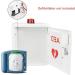 Qianmei AED Wall Cabinet - Outdoor Alarm Box with Transparent Window & Keys | Stainless Steel Handles for Home Office & Public Emergencies - Buy Online on GoSupps.com