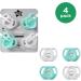 Buy Tommy Tipee Feder-light Silicone Pacifiers - Symmetrical BPA-Free 4 Multi-Colored for 0-6 Months - Buy Online on GoSupps.com