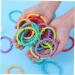 SAFIGLE 72pcs Infant Grabbing & Teething Toys | Colorful Hand Hold Rings for Calming and Pacifying | Molar Ring and Wristband Set - Buy Online on GoSupps.com