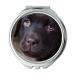 Mirror Travel Mirror Young Labrador Puppy Brown Dog Pet Animal Pocket Mirror portable mirror