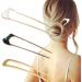 French Style Hair Clip Hairpin Fork 3 Pieces Bowl Hairpin Metal Hair Pin Metal U-shaped Hairpin U Shape Hair Sticks Metal Hair Fork Metal Hair Clips - Buy Online on GoSupps.com