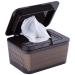 Wet wiper box baby wet wing box with lid storage box for wet wipes reusable refillable wet wipes box portable travel cloths donor wiping bags for children brown