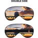 Aircraft Plane at Sunset Print Double-Sided Eye Mask Soft and Light Blocking for Enhancing Sleep Quality - Buy Online on GoSupps.com