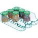 mDesign Set of 2 Divided Storage Box for Baby Food and Small Kitchen Organiser - Sea Blue - Buy Online on GoSupps.com