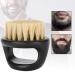 Premium Beard Brush for Men - 3 Styles | Black Handle & White Bristles | Ultimate Beard Care Solution - Buy Online on GoSupps.com