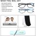 2 Pack Blue Light Blocking Progressive Multifocus Reading Glasses for Women and Men - Multicolor 2.25 - Buy Online on GoSupps.com