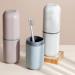 Portable Toothbrush Cup & Holder | Travel Storage Case for Toothpaste & Brushes - Blue | Digjobk - Buy Online on GoSupps.com
