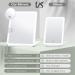 Torribala Travel Makeup Mirror Vanity Mirror Lights Travel Lighted Makeup Mirror with 10X Magnifying Mirror 3 Color Lighting Accessories for Women - Buy Online on GoSupps.com