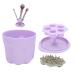 Makeup Brush Drying Rack And Makeup Brush Cleaning Kit Portable Makeup Brush Holder Makeup Brush Cleaner Mat Travel Brush Holder With Lid Makeup Brush Washing Tool Cup And Mini Cleaner Pad.(Purple)