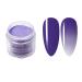 28g/Box Purple and White Temperature Color Change Dip Powder Nails Dipping Nails Long-lasting Nails No UV Light Needed, (No.3) W-No.3