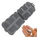Travel Pill Organizer Box - Foldable Personal Daily Pill Case with 10 Grids Travel Pill Holder for Vitaming Fish Oils Black