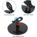 Nail Polish Bottle Holder Stand with Tilter Function Anti-Spill and Prevent Fall Off Nail Gel Fixing Clip for Manicure Painting (Wide Base)(Black) - Buy Online on GoSupps.com