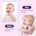 Soothing Silicone Baby Teething Toy with Pacifier Clip - Pink | Molar Toy for Babies 3-18 Months - Buy Online on GoSupps.com