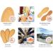 3 Pair Pack Vegetable Tanned Sheepskin Leather & Natural Cork Insoles | Kaps Pecari Cork Set (38 EUR / 7 US Women) - Buy Online on GoSupps.com