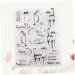 Lurrose 3pcs Stamps DIY Cat Clear Stamp Emailed Stamp Silicone Seal Stamp Photo Album The Album Animal As Shownx3pcs mediumx3pcs - Buy Online on GoSupps.com
