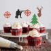 Deer Hunting Birthday Cupcake Toppers 48 Pieces Tree Target Hunter Cupcake Picks for Hunting Theme Party Cake Decoration Supplies - Buy Online on GoSupps.com