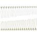 36 Size Pearl Hair Clips Wedding Pearl Hair Clips Girl Makeup Hair Clips Small Accessories Suitable for Girl Hairstyle Decoration (Gold and Silver)