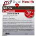 Niacin Powder (1 lb) Vitamin B3 Bulk Supplement Immediate Release Niacin with Flush Nicotinic Acid Non-GMO Vegan Gluten Free Company Fast Absorption No GMOs Fillers Additives or Heavy Metals - Buy Online on GoSupps.com