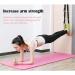 Yoga Fitness Stretching Strap - Improve Flexibility for Rehab Pilates Dance & Gymnastics | Door Flexibility Trainer (Black - Buy Online on GoSupps.com