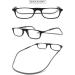 Vevesmundo Magnetic Reading Glasses - Stylish 2.5x Neck Clamp Light Glasses for Men & Women - Black & Gray - Buy Online on GoSupps.com