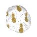 Gold Glitter Pineapple Printed Waterproof Shower Cap - One Size Fits All - For Women with All Hair Textures - Buy Online on GoSupps.com