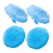 Hoement 4 pieces massage shampoo brush hair massage scalp hair washing brush hair shampoo brushed scalp massage clerk massager