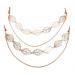 yueton 2pcs Fashion Ladies Hollow Out Leaves Gold Chain Alligator Clips Barrettes Bobby Pin Hair Clips Bride Headwear Edge Clip Clamps Headbands