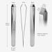 AUSOMTEK Beard and White Hair Plucking Tweezers - Stainless Steel Fine Hair Removal Tool for Eyebrows with 5mm Tip in Cyan PU Case | 1 Pack - Buy Online on GoSupps.com