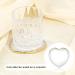 Resin Nail Art Palette - Heart Shape with Gold Edge | Manicure Mixing Color Palette - Buy Online on GoSupps.com