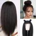 Veravicky 24 Kinky Straight Lace Front Human Hair Wig for Black Women - 150% Density Pre-Plucked with Baby Hair, 13x4 Yaki Straight Frontal, Virgin Hair Glueless Wig - Buy Online on GoSupps.com
