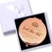 Blue Leaves Funny Makeup Mirror - Luck This Sht - Rose Gold Gift for Women | Birthday, Mother's Day, Retirement, Divorce - Buy Online on GoSupps.com