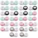 Wangjiangda 26 pieces of contact lens container 5 colors Colorful contact lens dinner lentil container contact lenses container set glasses case portable travel contact lenses set for home and travel