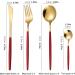 Cutlery Set Camping Travel Cutlery Set Portable Reusable Dishwasher Safe Easy Clean Kitchenware (Size : Gold+Black) - Buy Online on GoSupps.com